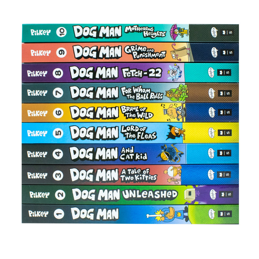 Dog Man books series 10 books Collection Set by Dav Pilkey