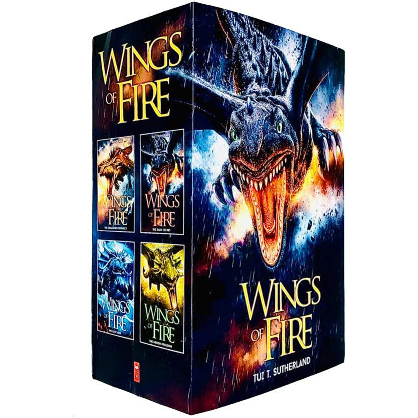 Wings of Fire Series Books 1 - 4 Collection Set by Tui T Sutherland (D