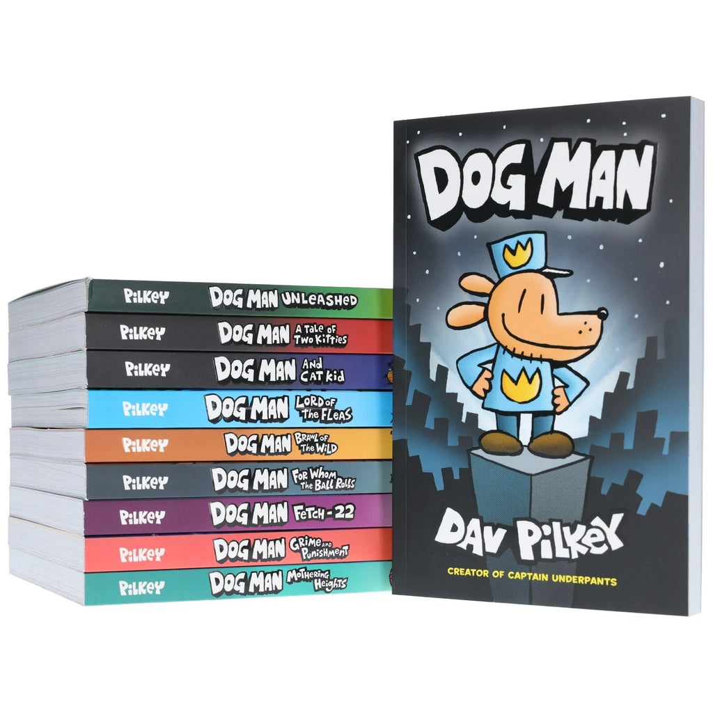 Dog Man books series 10 books Collection Set by Dav Pilkey