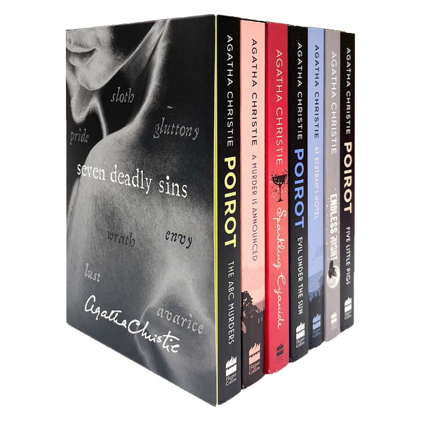 Agatha Christie Seven Deadly Sins Collection 7 Books Box Set (ABC Murders, Murder is Announced, Evil Under the Sun, Sparkling Cyanide &amp; MORE)