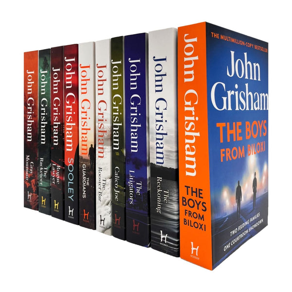 John Grisham 10 Books Collection Set (The Boys From Biloxi, The Reckoning, The Litigators + MORE)