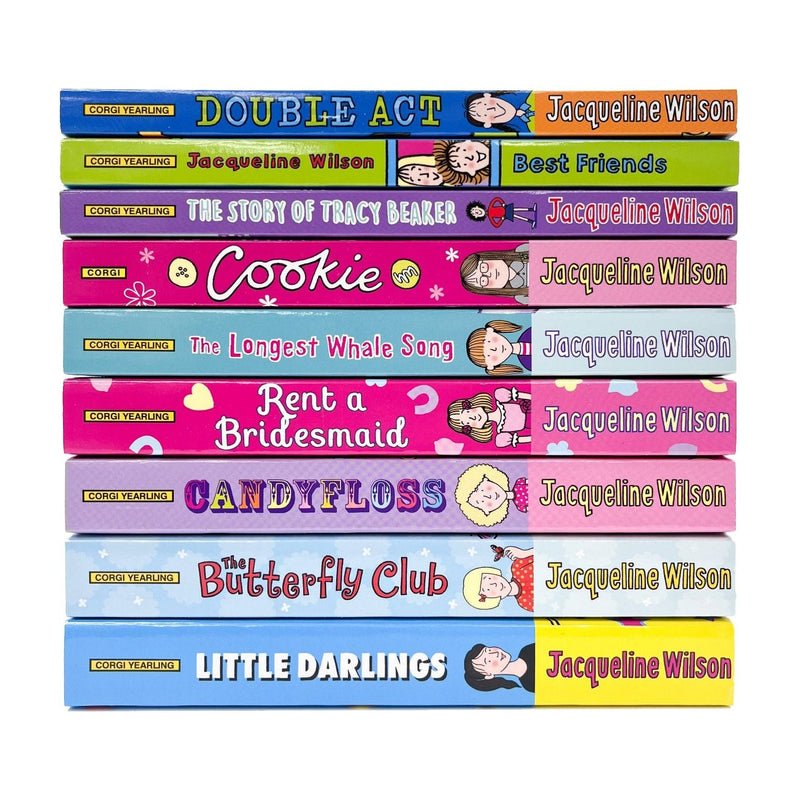 Jacqueline Wilson 9 Books Collection Set (Double Act, Candyfloss, Cookie, Little Darlings, Best Friends, The Butterfly Club and MORE)