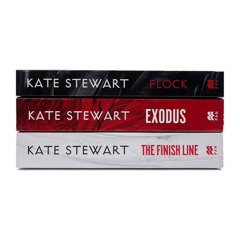 The Ravenhood Series By Kate Stewart 3 Books Collection Set (Flock, Exodus, The Finish Line)