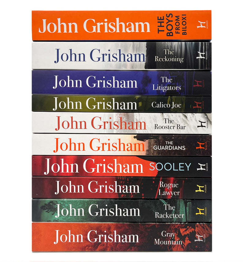 John Grisham 10 Books Collection Set (The Boys From Biloxi, The Reckoning, The Litigators + MORE)