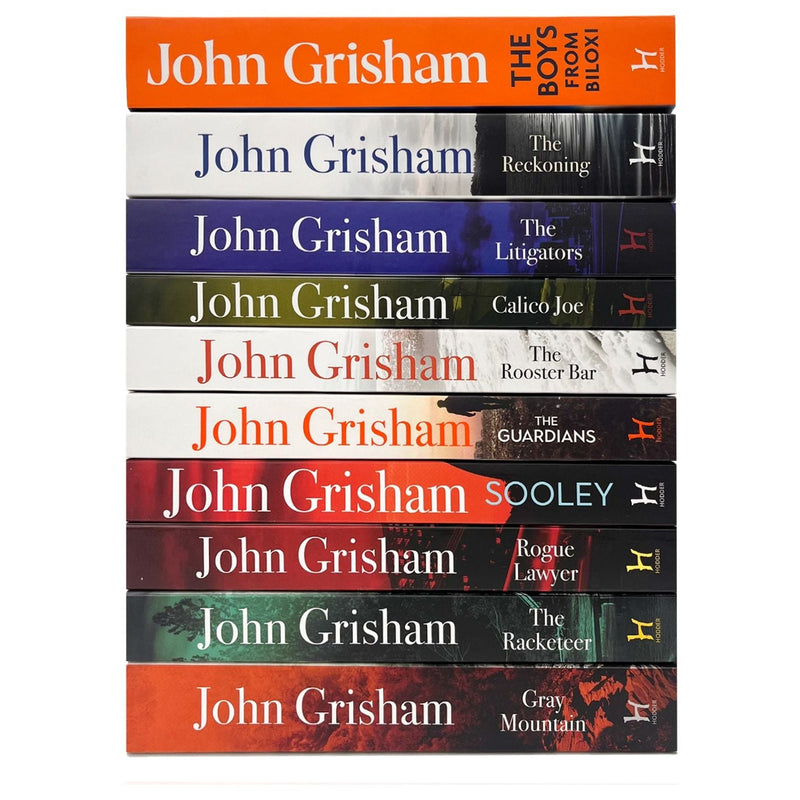 John Grisham 10 Books Collection Set (The Boys From Biloxi, The Reckoning, The Litigators + MORE)