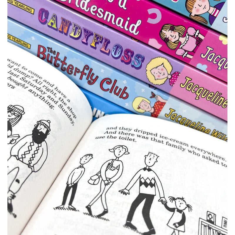 Jacqueline Wilson 9 Books Collection Set (Double Act, Candyfloss, Cookie, Little Darlings, Best Friends, The Butterfly Club and MORE)