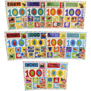 My First 100 Words Home Learning Sticker Activity 10 Books Collection Set – Educational Activity Collection for Kids