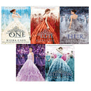 The Selection Series 5 Books Collection Set by Kiera Cass | The Selection, The Elite, The One, The Heir & The Crown - Complete Dystopian Romance