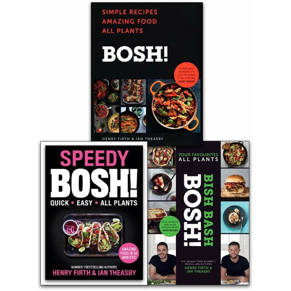 BOSH Series 3 Books Collection Set (BOSH: Simple recipes, BOSH BISH BASH and Speedy BOSH)
