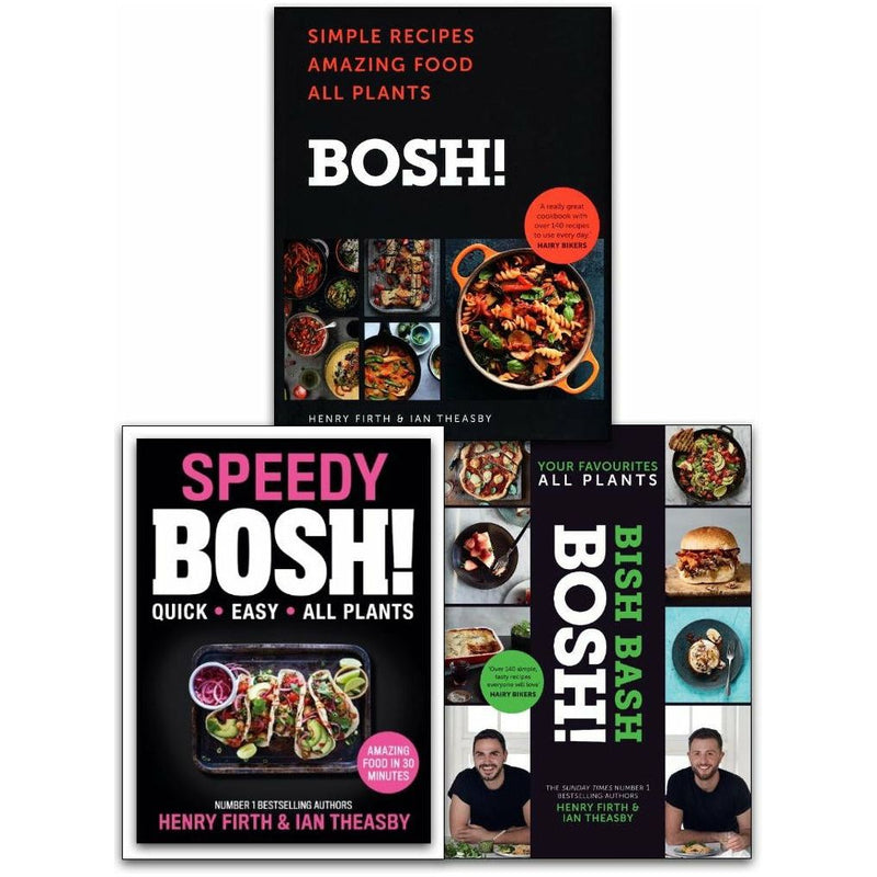 BOSH Series 3 Books Collection Set (BOSH: Simple recipes, BOSH BISH BASH and Speedy BOSH)