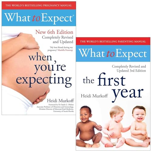 What to Expect 2 Books Collection Set by Heidi Murkoff (What to Expect When You're Expecting and What To Expect The 1st Year)