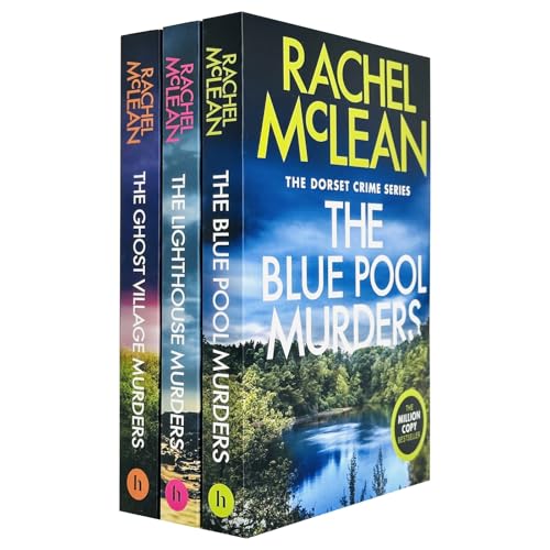 Dorset Crime Series 7-9 Collection 3 Books Set By Rachel McLean (The Blue Pool Murders, The Lighthouse Murders and The Ghost Village Murders)