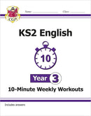 CGP KS2 Year 3 10-Minute Weekly Workout Bundle – Ages 7-8 (Maths, English, Times Tables, Spelling and Vocabulary)