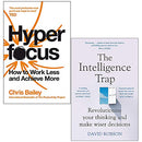 Hyperfocus & The Intelligence Trap 2 Book Set by Chris Bailey and David Robson