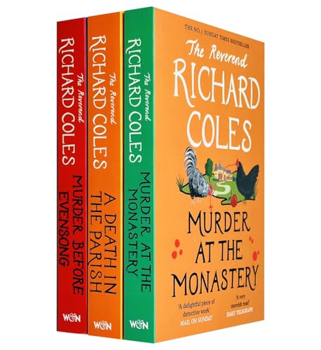 Canon Clement Mysteries Collection 3 Books Set by Reverend Richard Coles | Murder at the Monastery, A Death in the Parish & Murder Before Evensong
