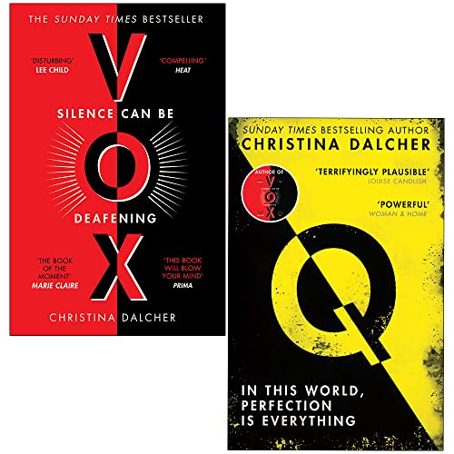 Christina Dalcher 2 Books Collection Set (Vox &amp; Q) Sunday Times Best Sellers