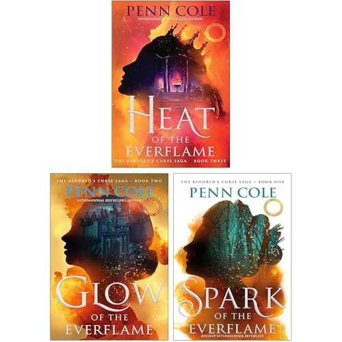 The Kindred's Curse Saga Collection 3 Books Set By Penn Cole (Glow of the Everflame, Spark of the Everflame and Heat of the Everflame)