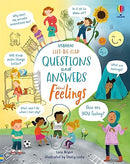 Lift-the-Flap Questions & Answers About Feelings by Usborne – Interactive Emotional Learning Book for Kids