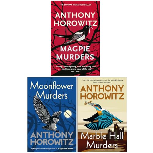 Susan Ryeland Series Collection 3 Books Set By Anthony Horowitz (Magpie Murders, Moonflower Murders and Marble Hall Murders)