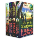 The World of Podkin One-Ear Series 6-9 Collection 4 Books Set by Kieran Larwood (Uki and the Ghostburrow, Podkin and the Singing Spear, Podkin and the Tentacled Terror and The Fate of Podkin One-Ear)