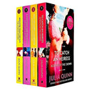 Julia Quinn Agents of the Crown and Lyndon Sisters Series 4 Books Collection Set (To Catch An Heiress, How To Marry A Marquis, Everything And The Moon, Brighter Than The Sun)