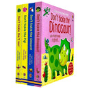 Usborne Don't Tickle Collection 4 Books Set (Touchy-Feely Sound Books) Unicorn, T-Rex, Dinosaur, Pig