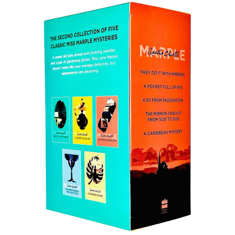 Miss Marple Mysteries Series Books 6 - 10 Collection Set by Agatha Christie (A Caribbean Mystery,Mirror Crack’d From Side to Side, 4.50 from Paddington, A Pocket Full of Rye & They Do It With Mirrors)