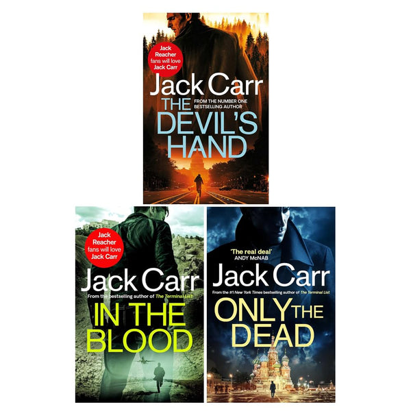 Jack Carr James Reece Series 3 books Collection Set (The Devil's Hand, In The Blood and Only the Dead)