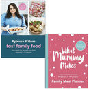 Rebecca Wilson Collection 2 Books Set (Fast Family Food [Hardcover] and What Mummy Makes Family Meal Planner)