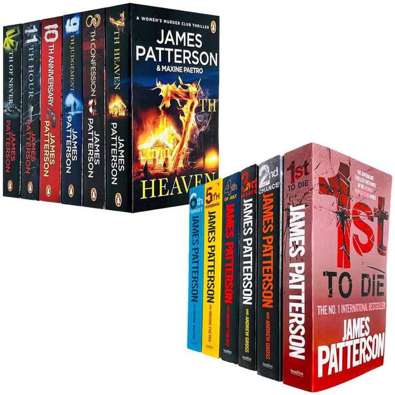 Womens Murder Club 12 Books Collection Set by James Patterson (Books 1 - 12)