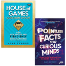 Alan Connor Quiz Books Collection 2 Books Set (House of Games Question Smash and Pointless Facts for Curious Minds)