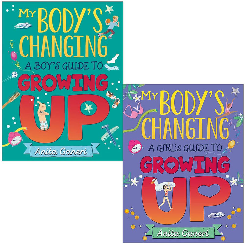 My Body's Changing Series Collection 2 Books Set By Anita Ganeri & Teresa Martinez (A Boy's Guide to Growing Up & A Girl's Guide to Growing Up)