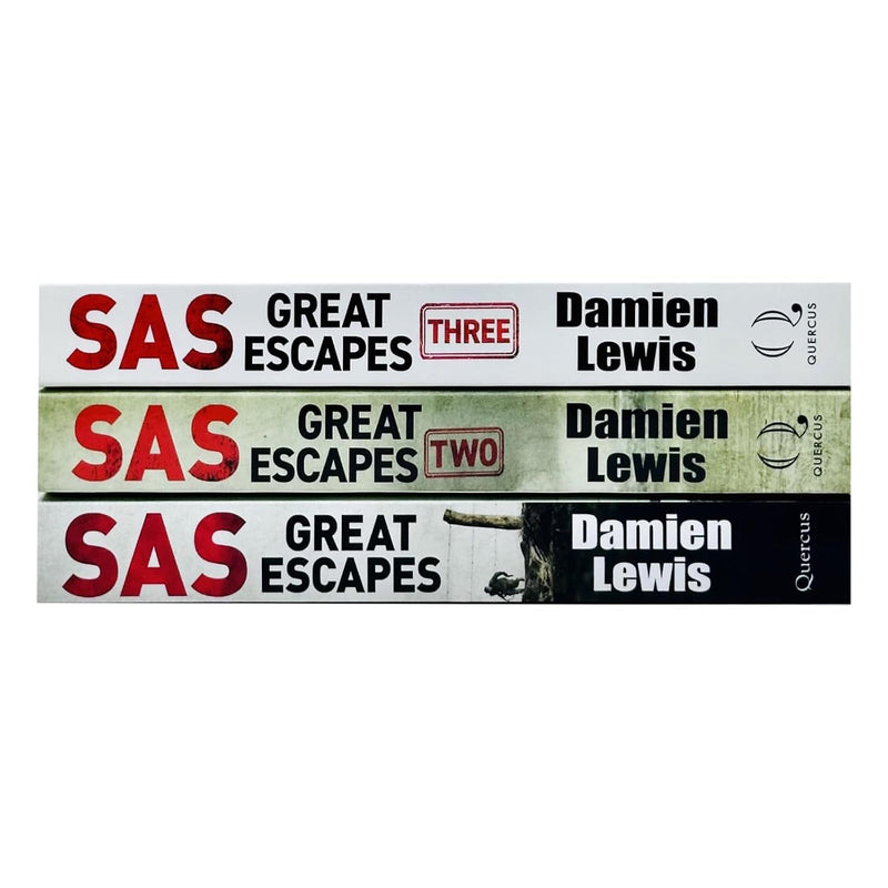 Damien Lewis Collection 3 Books Set (SAS Great Escapes, SAS Great Escapes Two and SAS Great Escapes Three)
