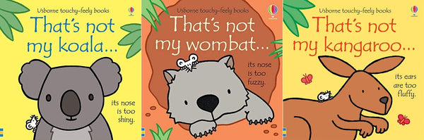 Usborne That's Not My Australian Animals 3 Book Collection Set Koala, Wombat, Kangaroo