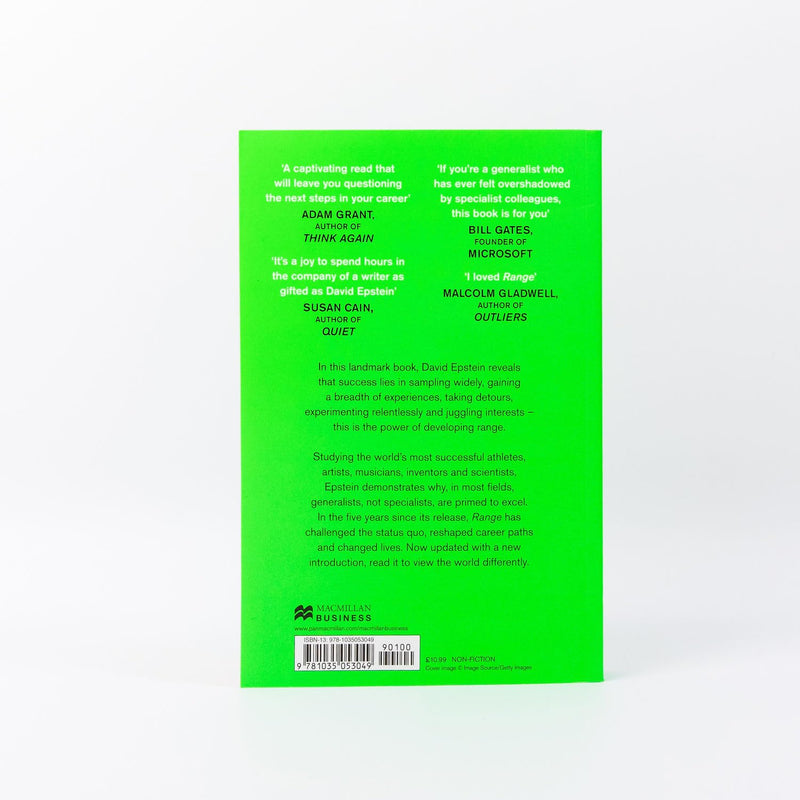 Range: How Generalists Triumph in a Specialized World by David Epstein