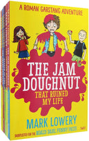 Roman Garstang Disasters Collection 5 Books Set By Mark Lowery (Chicken Nugget Ambush, Attack of the Woolly Jumper, Great Caravan Catastrophe, Revenge of the Spaghetti Hoops, The Jam Doughnut That Ruined My Life)
