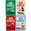 Rob Rinder Collection 4 Books Set (The Defence, The Trial, The Suspect and The Protest)