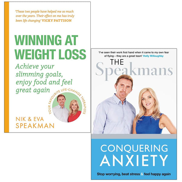 Winning at Weight Loss, Conquering Anxiety 2 Books Collection Set By Nik Speakman, Eva Speakman