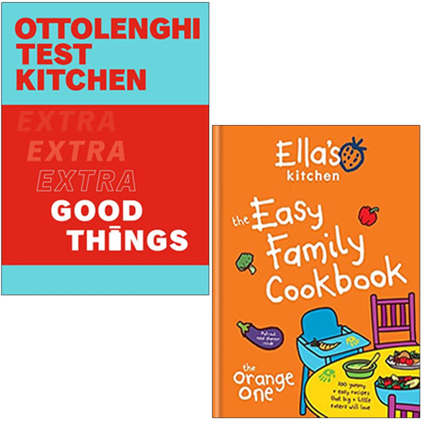 Ottolenghi Test Kitchen Extra Good Things [Flexibound], Ella's Kitchen The Easy Family Cookbook [Hardcover] 2 Books Collection Set