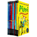Astrid Lindgren Collection 8 Books Set (Pippi Longstocking, Goes Aboard, in the South Seas,Emil and the Sneaky Rat,Emil's Clever Pig,Emil and the Great Escape, Lotta Says 'No!', Lotta Makes a Mess)