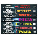 Eddie Flynn Series 7 Books Collection Set By Steve Cavanagh (Twisted,Thirteen, The Defence, The Plea, The Liar, Fifty-Fifty, The Devil's Advocate)