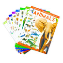 Universal Knowledge Library Animals & Nature 8 Book Set – Dinosaurs, Oceans, Volcanoes & Science Collection