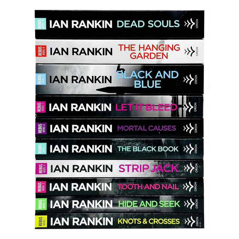 Ian Rankin Inspector Rebus Series Collection 10 Books Set (Knots And Crosses, Hide And Seek, Tooth And Nail, Strip Jack, The Black Book, Mortal Causes, Let It Bleed, Black And Blue and More)