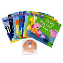 Peppa Pig 10 Book Set with CD (Orange Bag) – The Toy Cupboard, Trip to the Moon & Story Collection