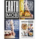 MOB Kitchen Series 4 Book Set by Ben Lebus – Mob Kitchen, Earth MOB, Veggie & Speedy Recipes