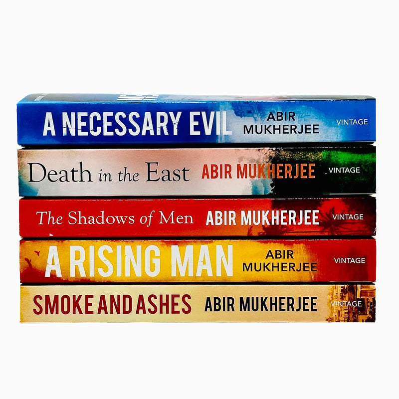 Wyndham and Banerjee Series 5 Books Collection Set By Abir Mukherjee (A Necessary Evil, Death in the East, The Shadows of Men, A Rising Man & Smoke and Ashes)