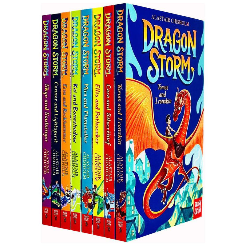 Dragon Storm Series Books 1 - 8 Collection Set By Alastair Chisholm (Tomás and Ironskin, Cara and Silverthief, Ellis and Pathseeker,Mira and Flameteller,Kai and Boneshadow,Erin and Rockhammer &amp; More)