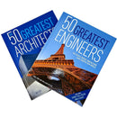 The 50 Greatest Architects By Ike Ijeh and The 50 Greatest Engineers By Paul Virr, William Potter 2 Books Collection Set