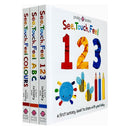 See, Touch, Feel Learning Collection – 3 Board Books Set | ABC, 123 & Colours | Sensory Early Learning Books for Babies & Toddlers