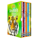Usborne Beginners Animals Collection 10 Books Box Set (Bears, Dangerous Animals, Elephants, Farm Animals, Monkeys, Pandas, Penguins, Sharks, Tigers & Wolves) - HARDCOVER